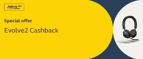 Tot € 30,- cashback op Jabra Evolve2 producten
