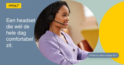 De hele dag een headset op je hoofd kan nog weleens vervelend zijn