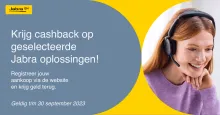 Tot eind september van de Jabra cashback actie