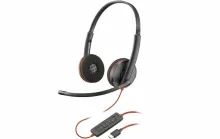 HP Poly Blackwire 3220 stereo USB-C-headset + USB-C/A-adapter (8X228A6) - SynFore