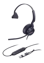 Yealink UH46 Mono USB headset met USB-C en USB-A aansluiting - SynFore