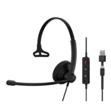 EPOS IMPACT 100 MS Mono USB-C+A headset voor Microsoft Teams en professioneel gebruik - SynFore