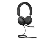 Jabra Evolve2 40 SE MS Stereo USB-C A headset voor Microsoft Teams en hybride werken - SynFore