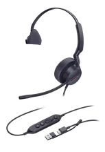 Yealink UH44 Mono Teams USB-C A headset voor Microsoft Teams en hybride werken - SynFore
