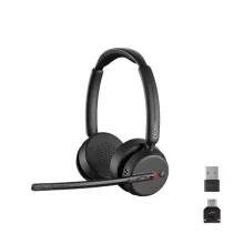 EPOS IMPACT 400 MS UC ANC WLC USB-C+A draadloze professionele stereo headset met Hybrid ANC en Microsoft Teams-certificering - SynFore