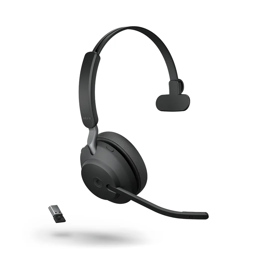 Jabra Evolve2 65, Link380a MS Mono Stand - Black (26599-899-989) - SynFore