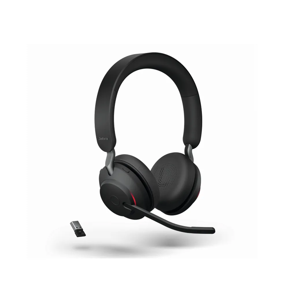 Jabra Evolve2 65, Link380a UC Stereo Stand - Black (26599-989-989) - SynFore