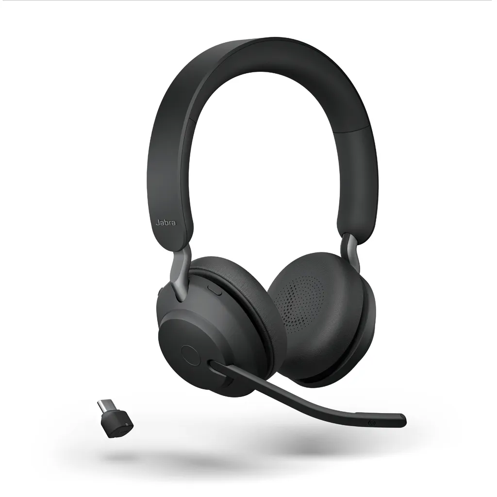 Jabra Evolve2 65, Link380c MS Stereo Stand - Black (26599-999-889) - SynFore