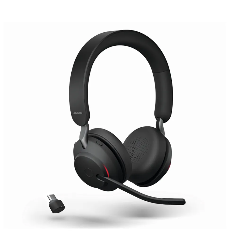 Jabra Evolve2 65, Link380c MS Stereo Stand - Black (26599-999-889) - SynFore