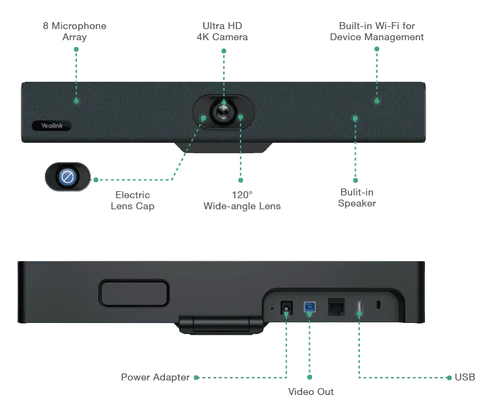 Yealink UVC34 Video Bar (1206611) - SynFore