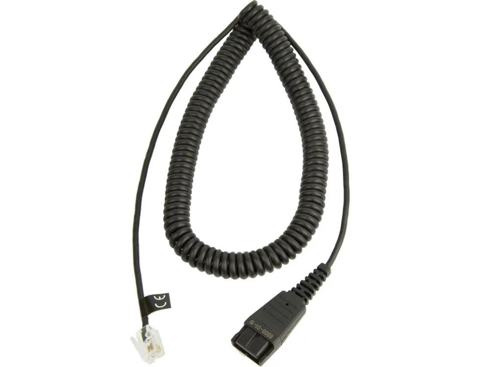 Jabra QD cord to RJ9 for Nortel New Orion (8800-01-19) - SynFore