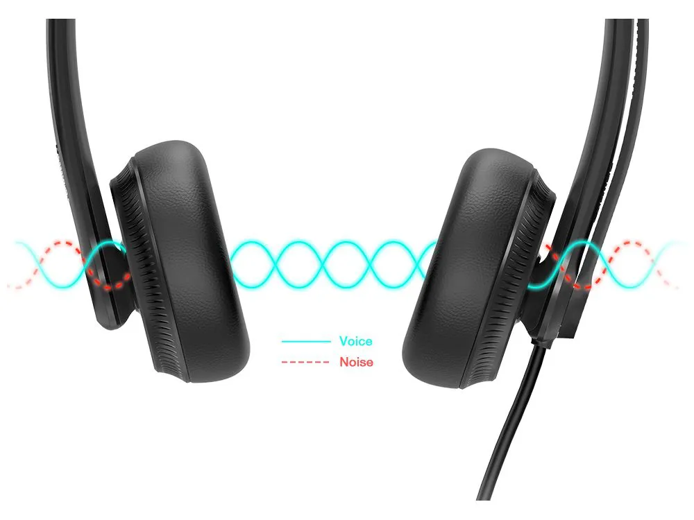 Yealink UH34 Dual - USB Headset, UC (1308044) - SynFore