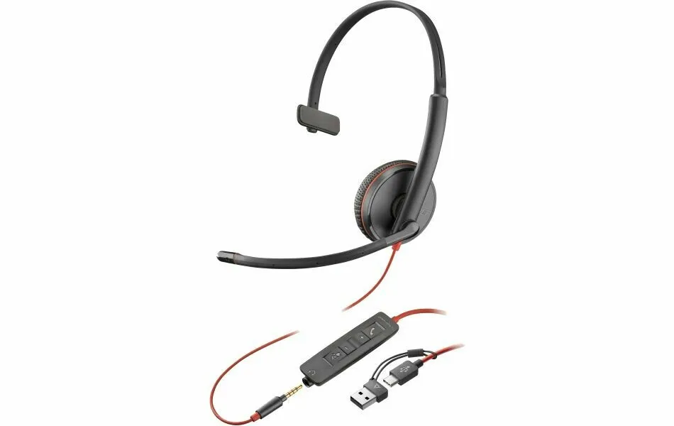 Datasheet HP Poly Blackwire 3310 Monaural USB-C Headset + USB-C-A adapter (8X215AA) - SynFore