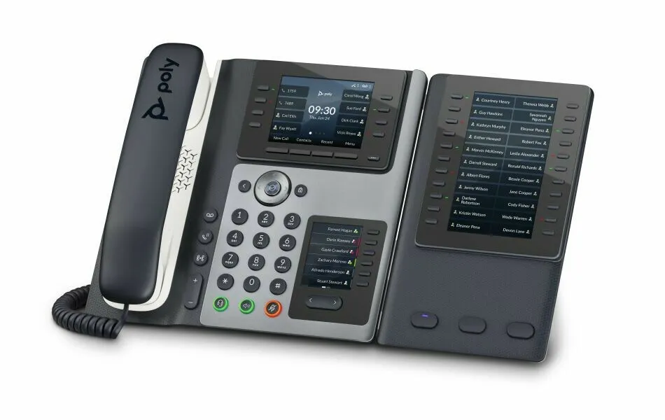 HP Poly Edge E400 IP-telefoon met PoE-ondersteuning (82M93AA) - SynFore
