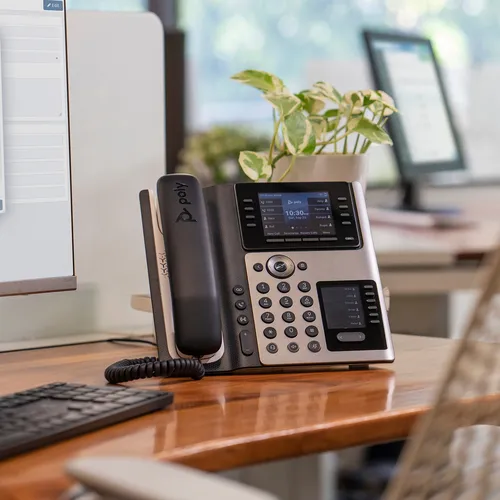 HP Poly Edge E400 IP-telefoon met PoE-ondersteuning (82M93AA) - SynFore