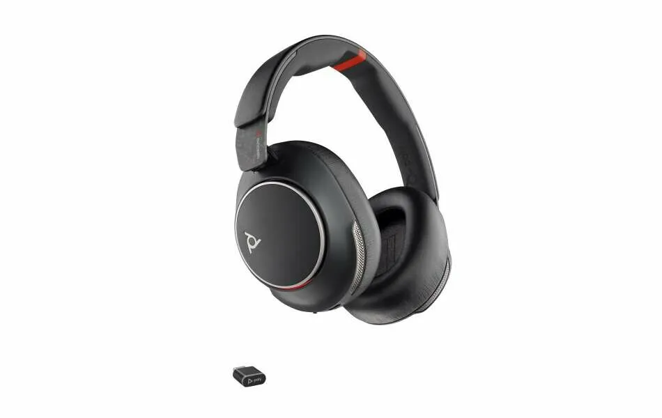 HP Poly Voyager Surround 85 UC USB-C-headset + USB-C/A-adapter + oplaadstandaard (8G7T7AA) - SynFore