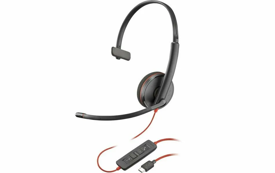 HP Poly Blackwire 3210 Monaural USB Headset (8X214AA) - SynFore