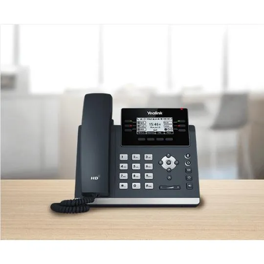 Yealink SIP T42U IP telefoon Grijs LCD Wifi (1301201) - SynFore