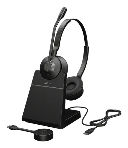 Jabra Engage 55 SE, Stereo headset, Link400c, UC, Stand (9659-435-111) - SynFore