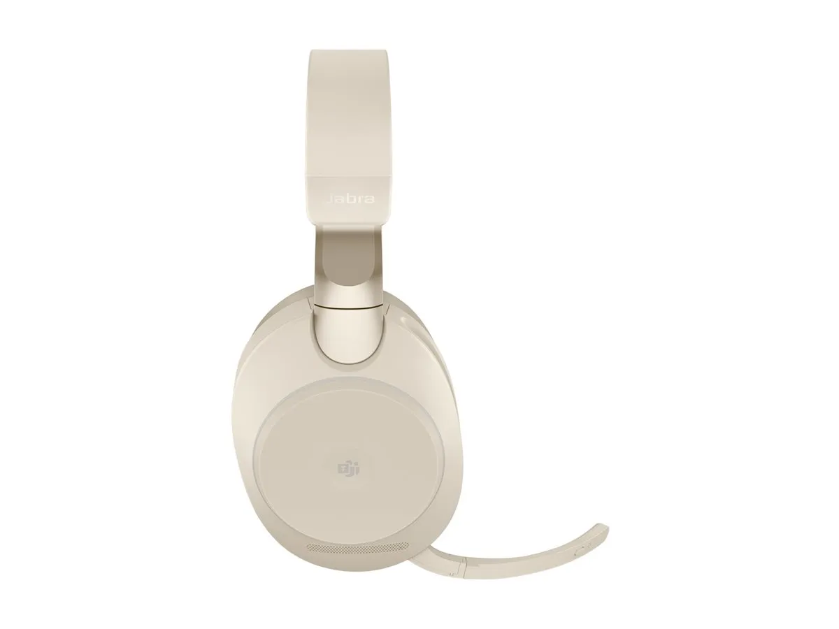 Jabra Evolve2 85 MS Stereo Headset Bluetooth wireless wired active noise cancelling 3.5 mm beige MS Teams (28599-999-998) - SynFore