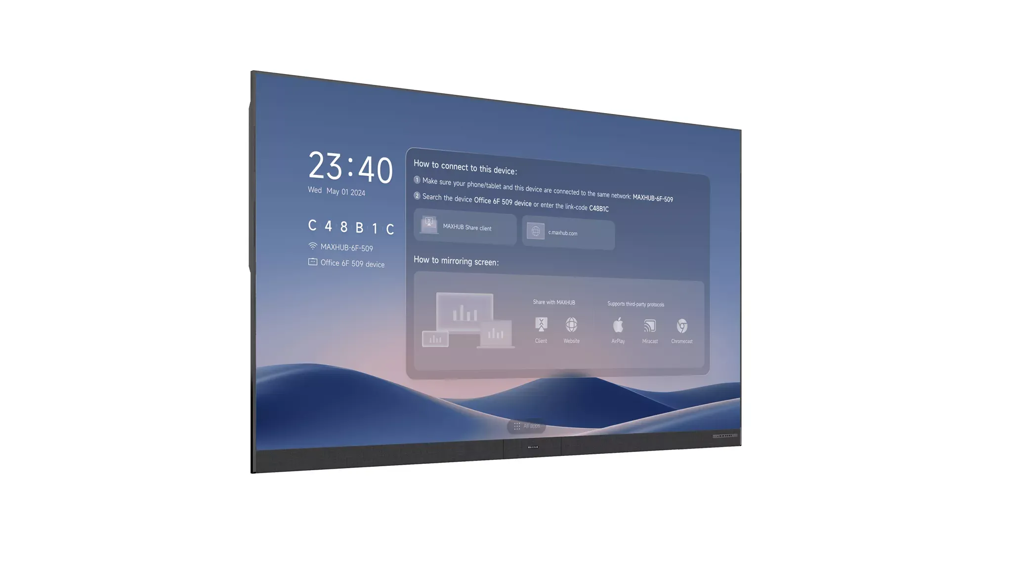 MAXHUB LX165V07 165 inch DvLED display voor professionele vergaderruimtes - SynFore