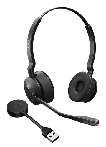 Jabra Engage 55 SE Stereo UC DECT headset met USB-A adapter en draagcase - SynFore