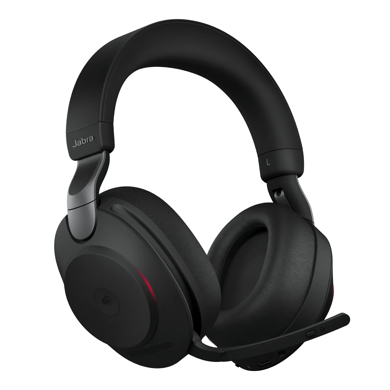 Jabra Evolve2 85 MS Stereo headset met ANC en oplaadstandaard - SynFore
