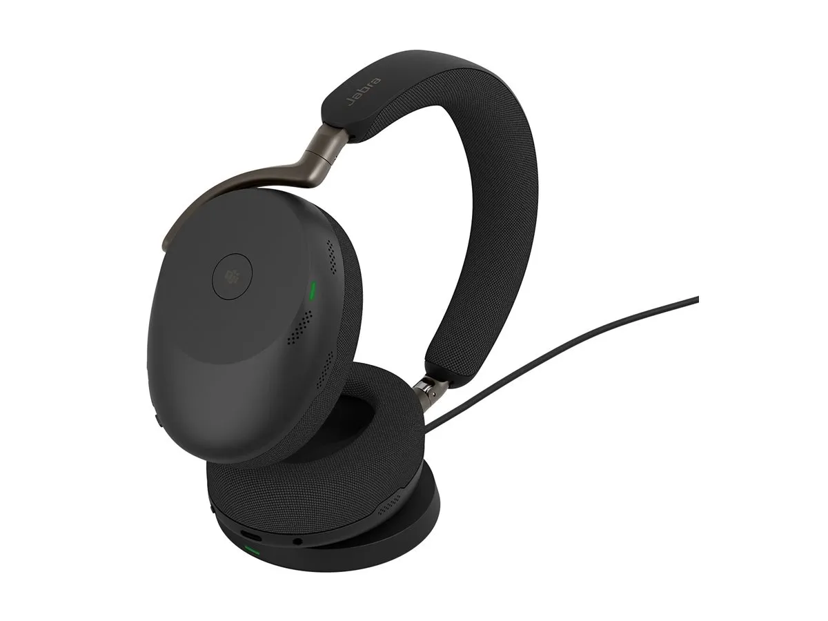 Jabra Evolve3 85 MS draadloze headset met laadstandaard - SynFore