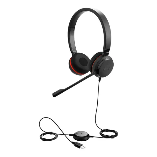 Jabra Evolve 30 II UC stereo on-ear headset met 3.5 mm aansluiting - SynFore