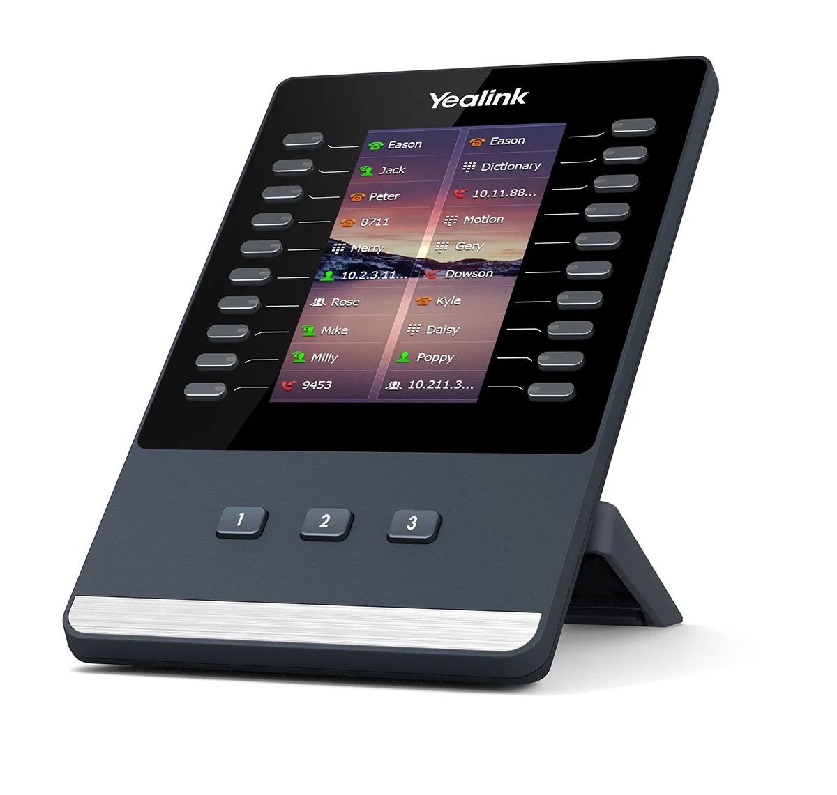 Yealink EXP43 uitbreidingsmodule met kleurenscherm voor T4 IP-telefoons - SynFore