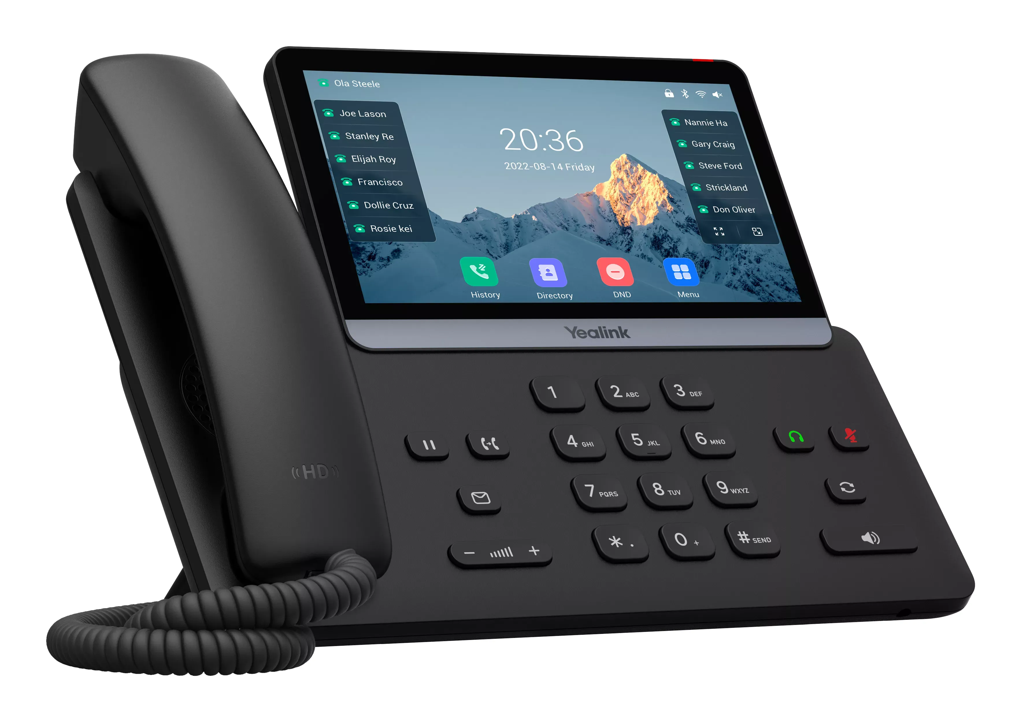 Yealink SIP-T77U IP telefoon met 7 inch touchscreen - SynFore