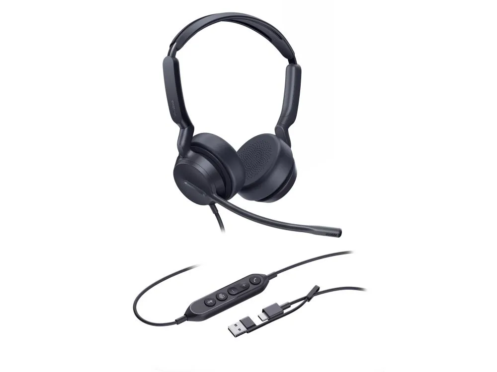 Yealink UH42 Dual Teams USB headset met USB-C en USB-A aansluiting - SynFore