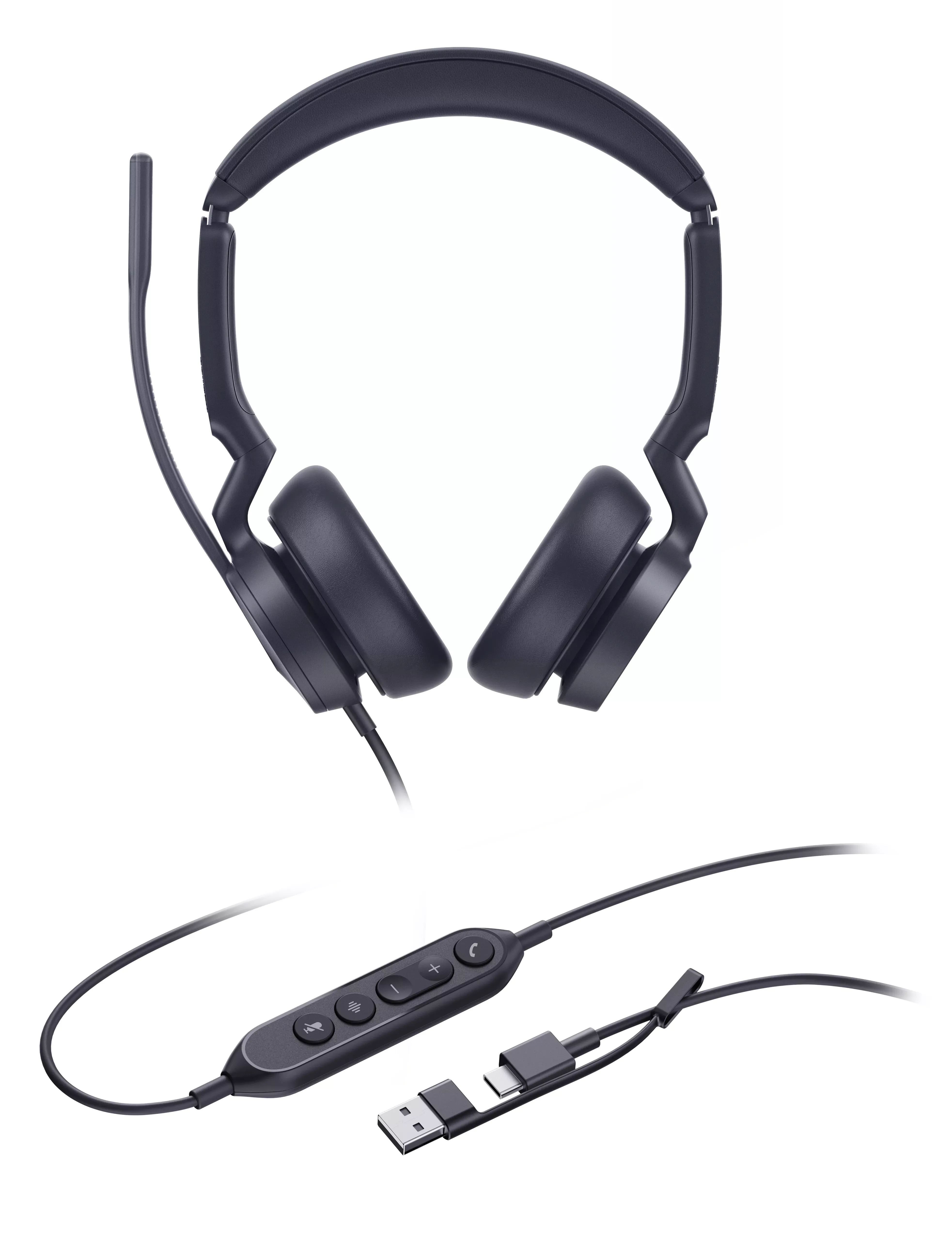 Yealink UH46 Dual UC USB headset met USB-C en USB-A aansluiting - SynFore