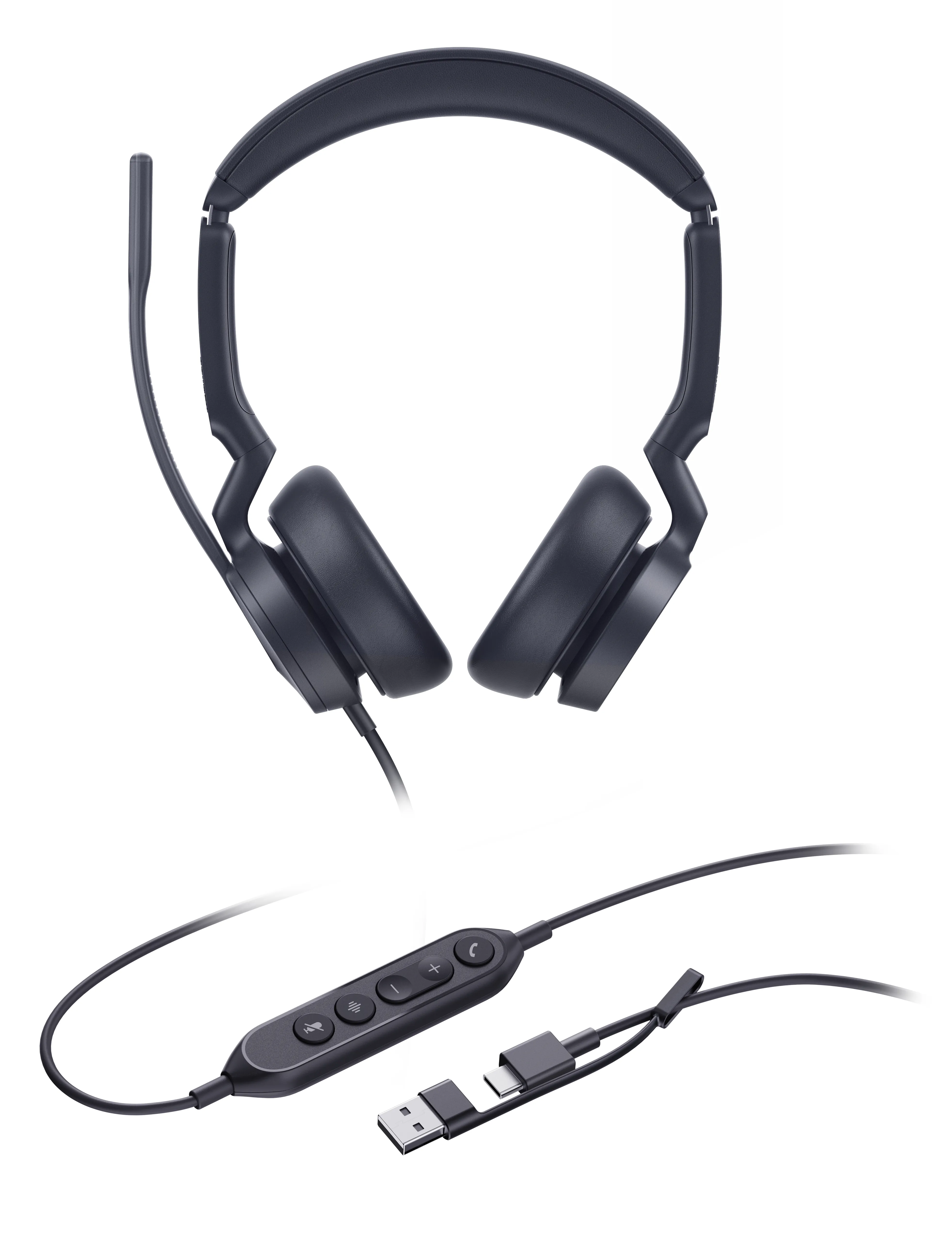Yealink UH46 Dual UC USB headset met USB-C en USB-A aansluiting - SynFore