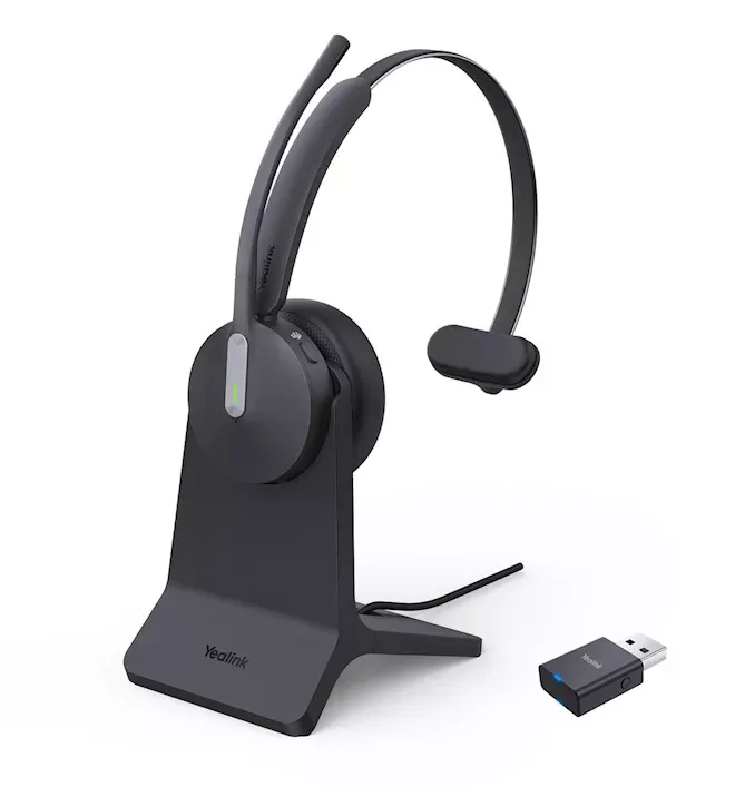 Yealink WH64 Hybrid Mono met Oplaadstand Teams - SynFore