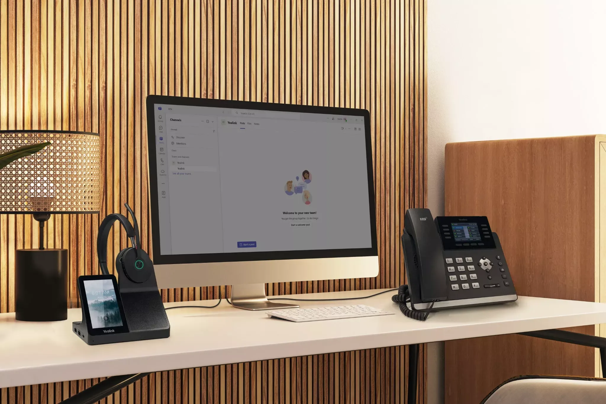 Yealink WH68 Workstation met touchscreen basisstation voor hybride werkplekken - SynFore