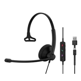 EPOS IMPACT 100 MS Mono USB-C+A headset voor Microsoft Teams en professioneel gebruik - SynFore