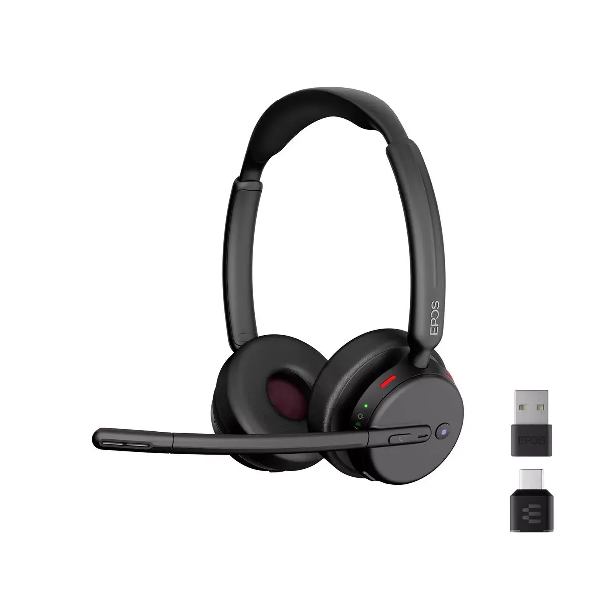 EPOS IMPACT 500 MS UC ANC WL USB-C+A headset met ANC voor hybride werken - SynFore