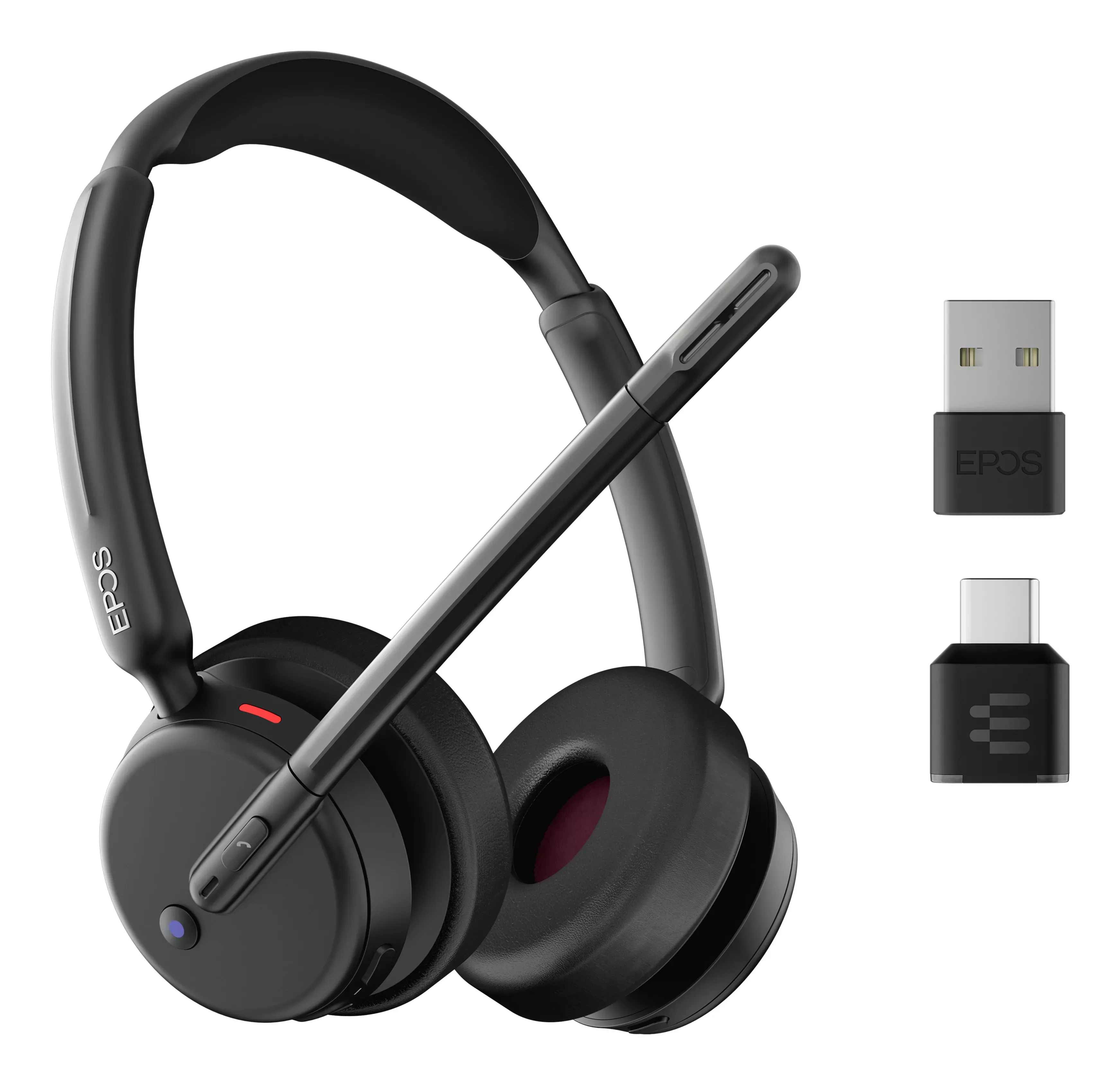 EPOS IMPACT 500 MS UC ANC WL USB-C+A headset met ANC voor hybride werken - SynFore