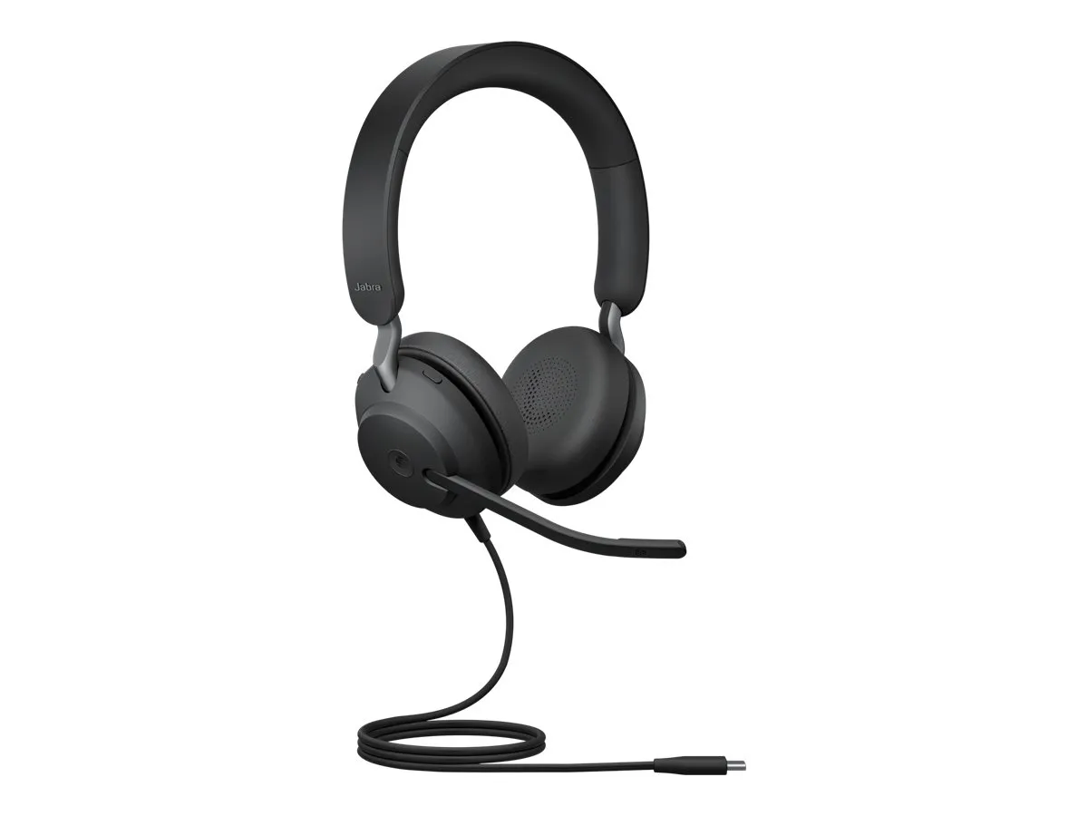 Jabra Evolve2 40 SE MS Stereo USB-C A headset voor Microsoft Teams en hybride werken - SynFore