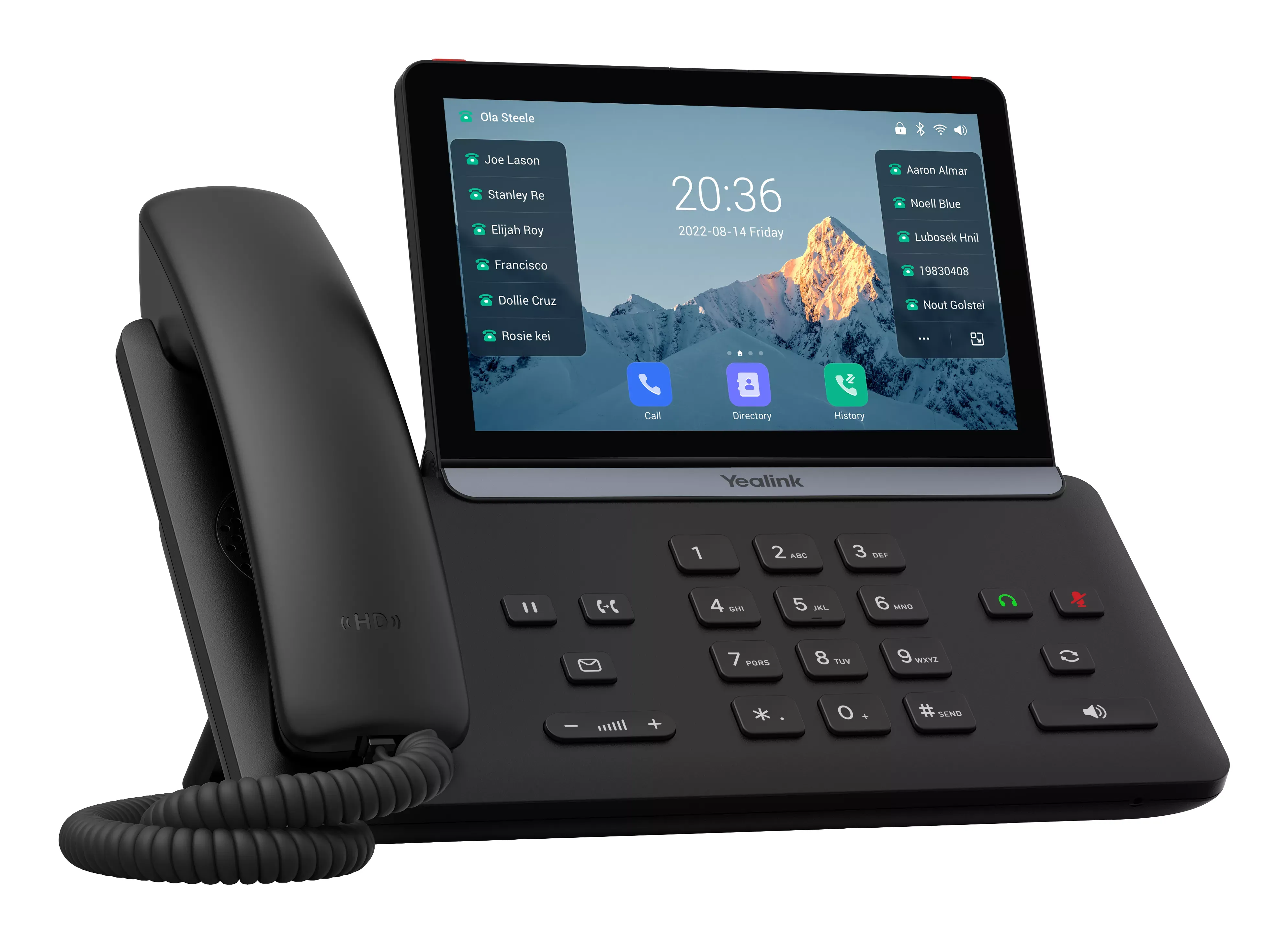 Yealink SIP-T88W IP-telefoon met 7-inch touchscreen voor professioneel gebruik - SynFore