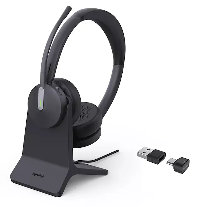 Yealink BH70 Dual Teams headset met oplaadstandaard en USB-C USB-A connectiviteit - SynFore