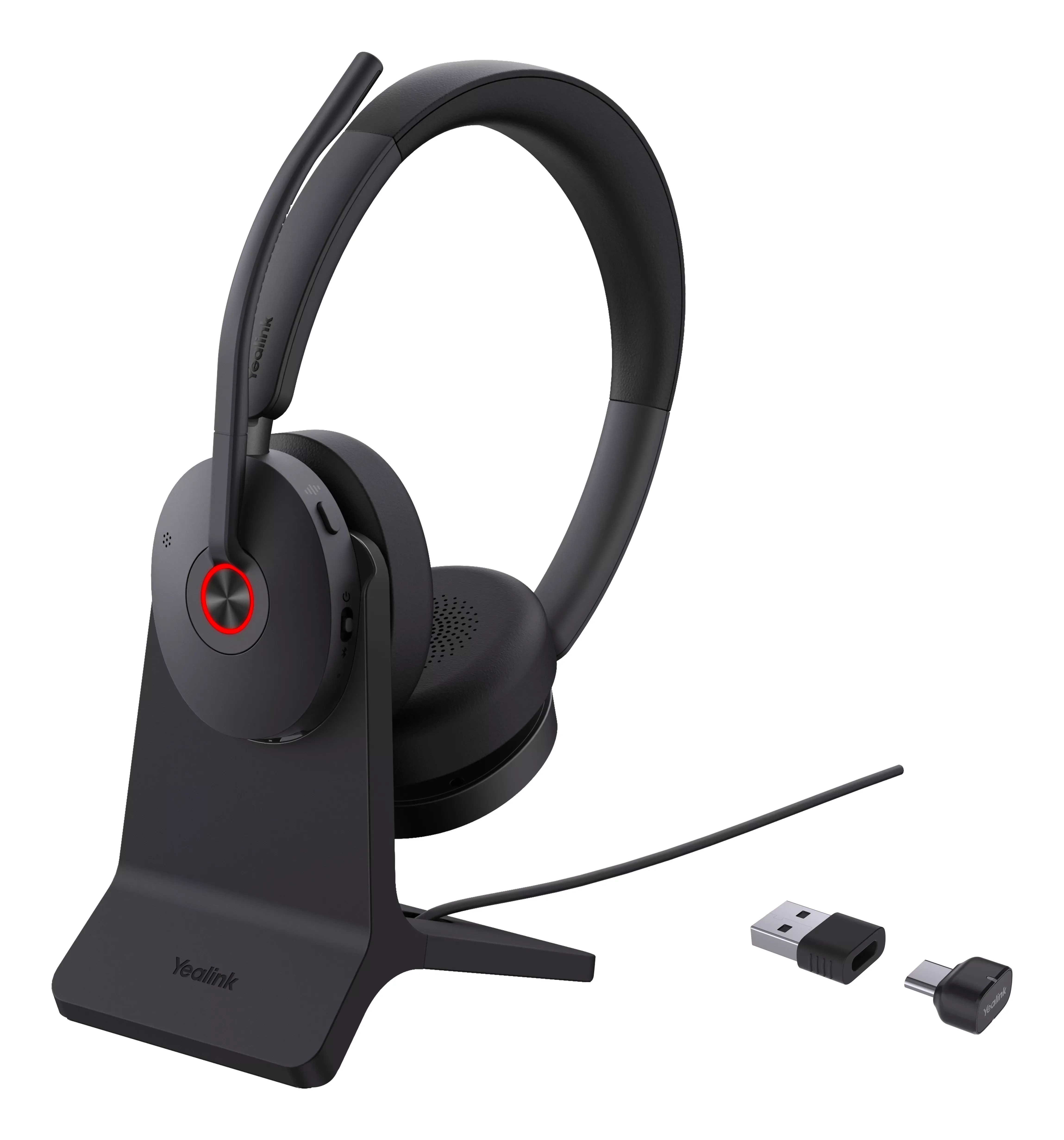 Yealink BH74 UC headset met oplaadstandaard en USB-C USB-A connectiviteit - SynFore