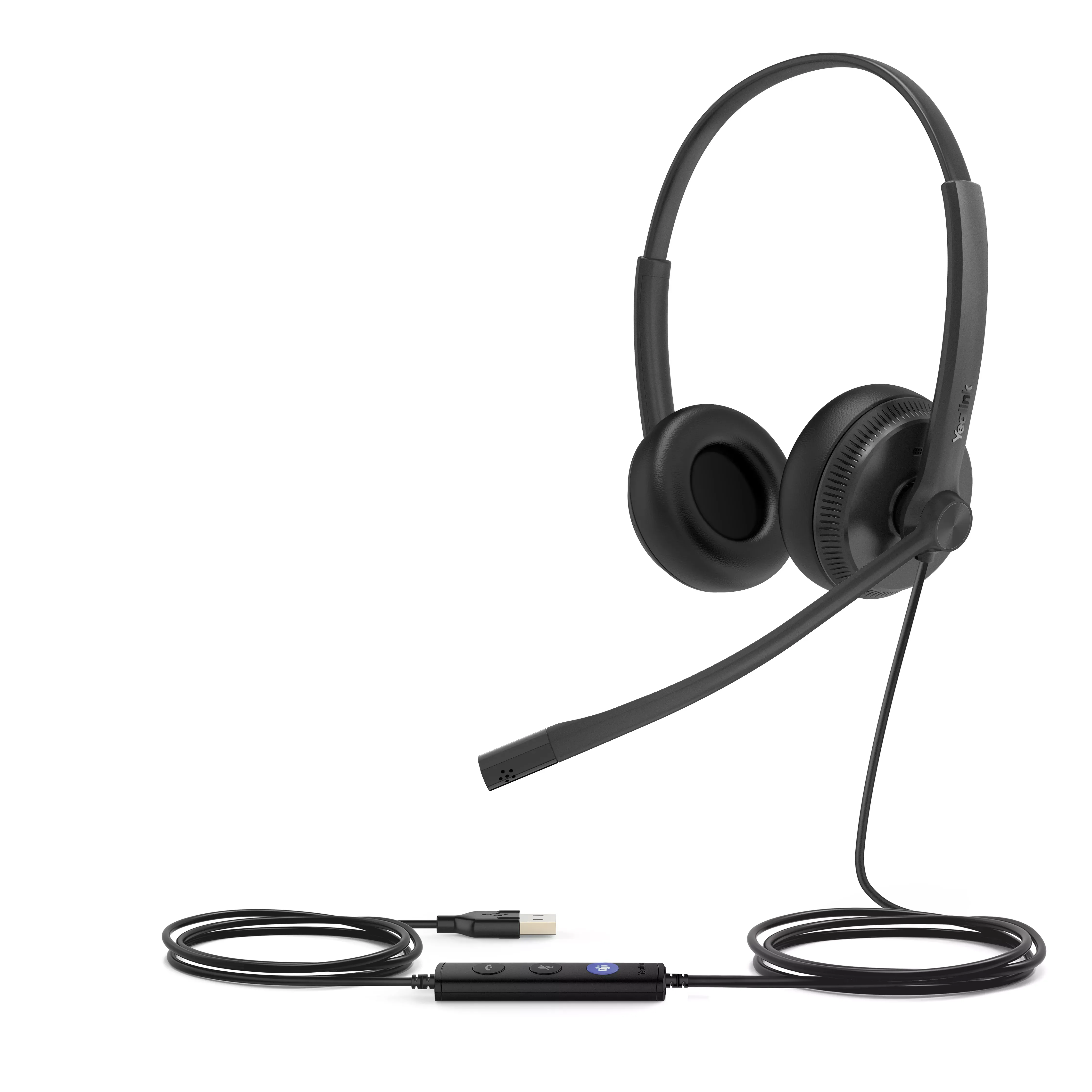 Yealink UH34 Dual Teams stereo headset voor Microsoft Teams en zakelijke communicatie - SynFore