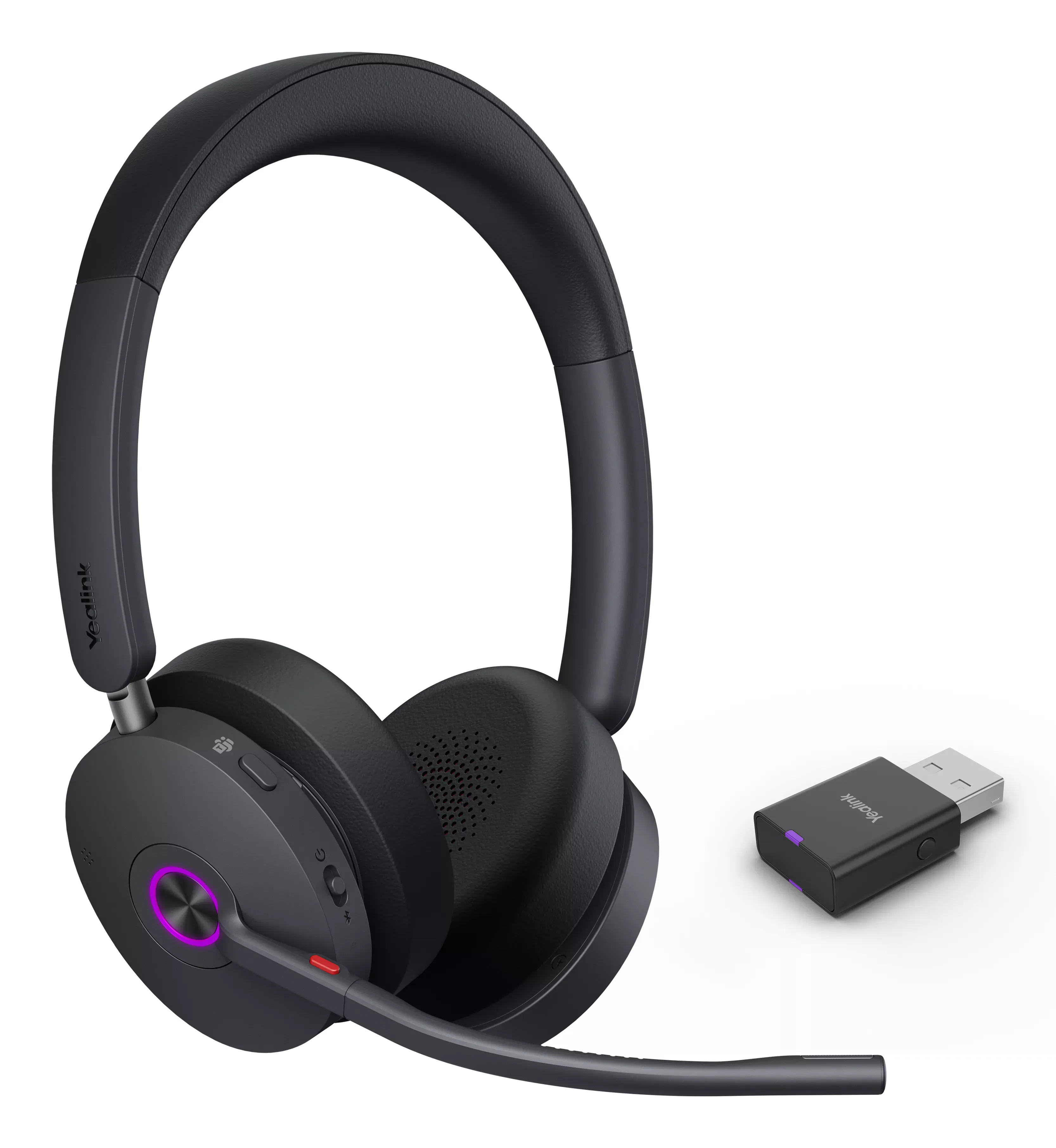 Yealink WH68 Hybrid Teams draadloze headset met DECT, Bluetooth en ANC voor professioneel gebruik - SynFore