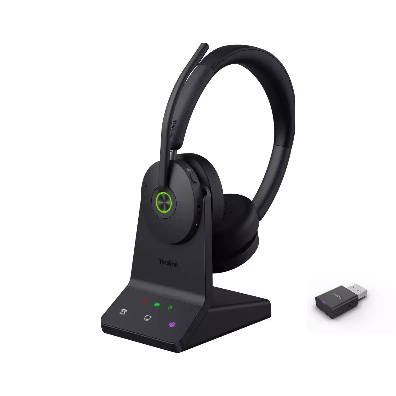 Yealink WH68 Hybrid met charging stand draadloze headset voor hybride werken en UC-platformen - SynFore