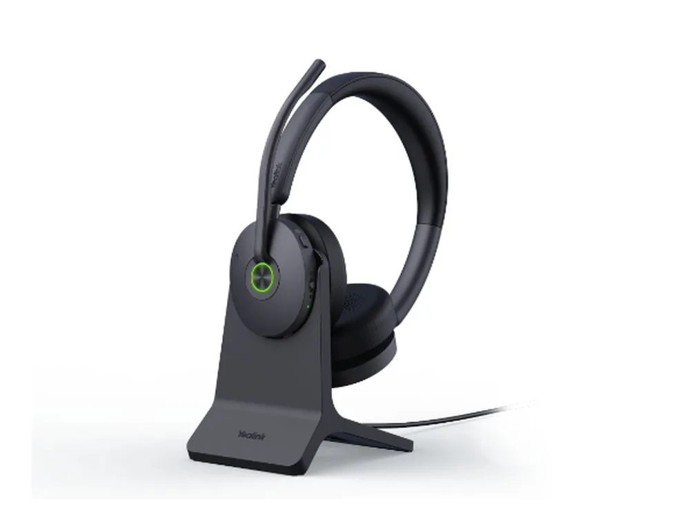 Yealink WH68 Hybrid met charging stand draadloze headset voor hybride werken en UC-platformen - SynFore