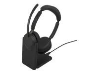 Jabra Evolve3 65 Stereo LINK 390a UC draadloze headset met ANC, USB-A adapter en laadstandaard - SynFore