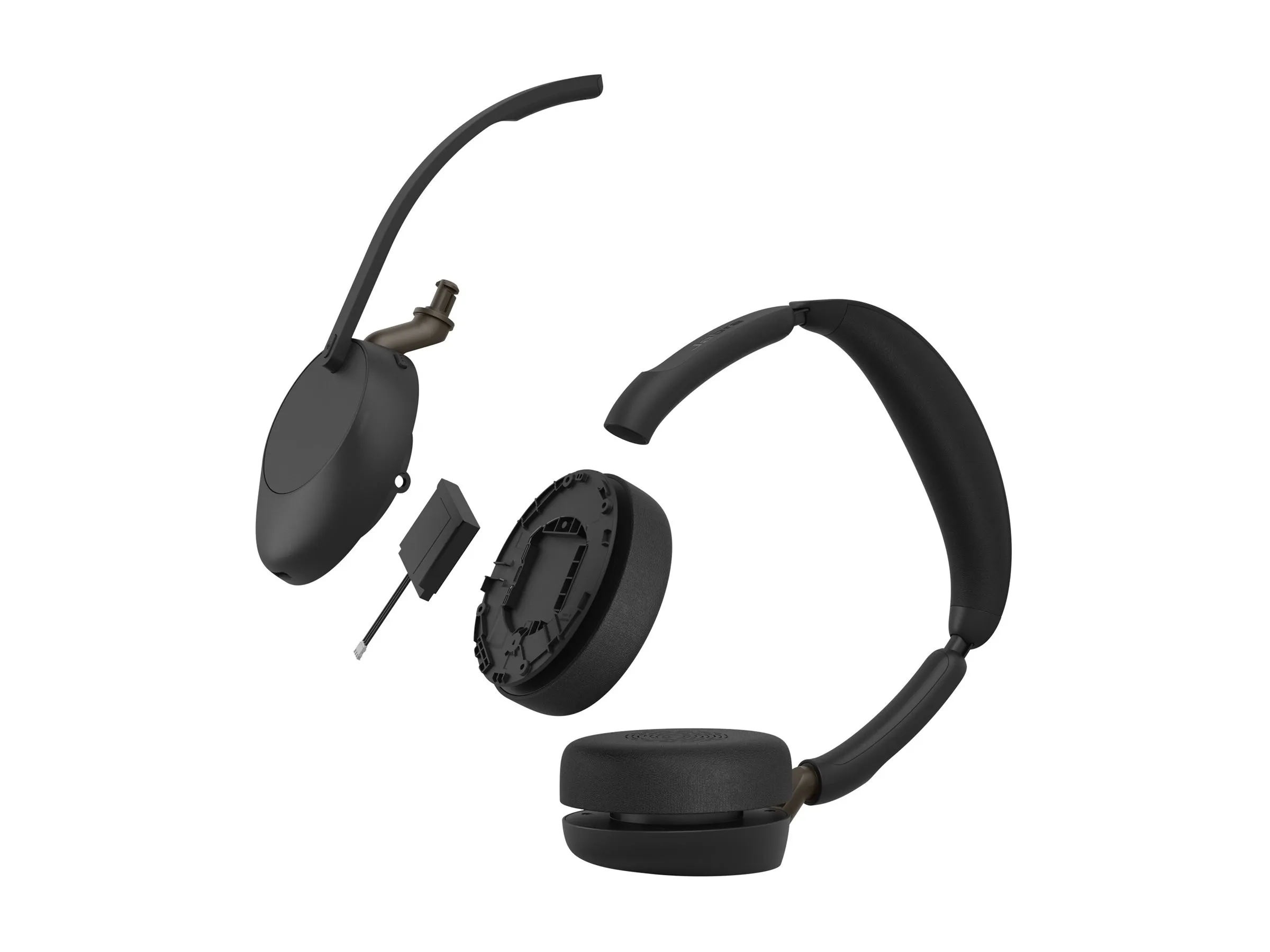 Jabra Evolve3 65 Stereo LINK 390a UC draadloze headset met ANC, USB-A adapter en laadstandaard - SynFore