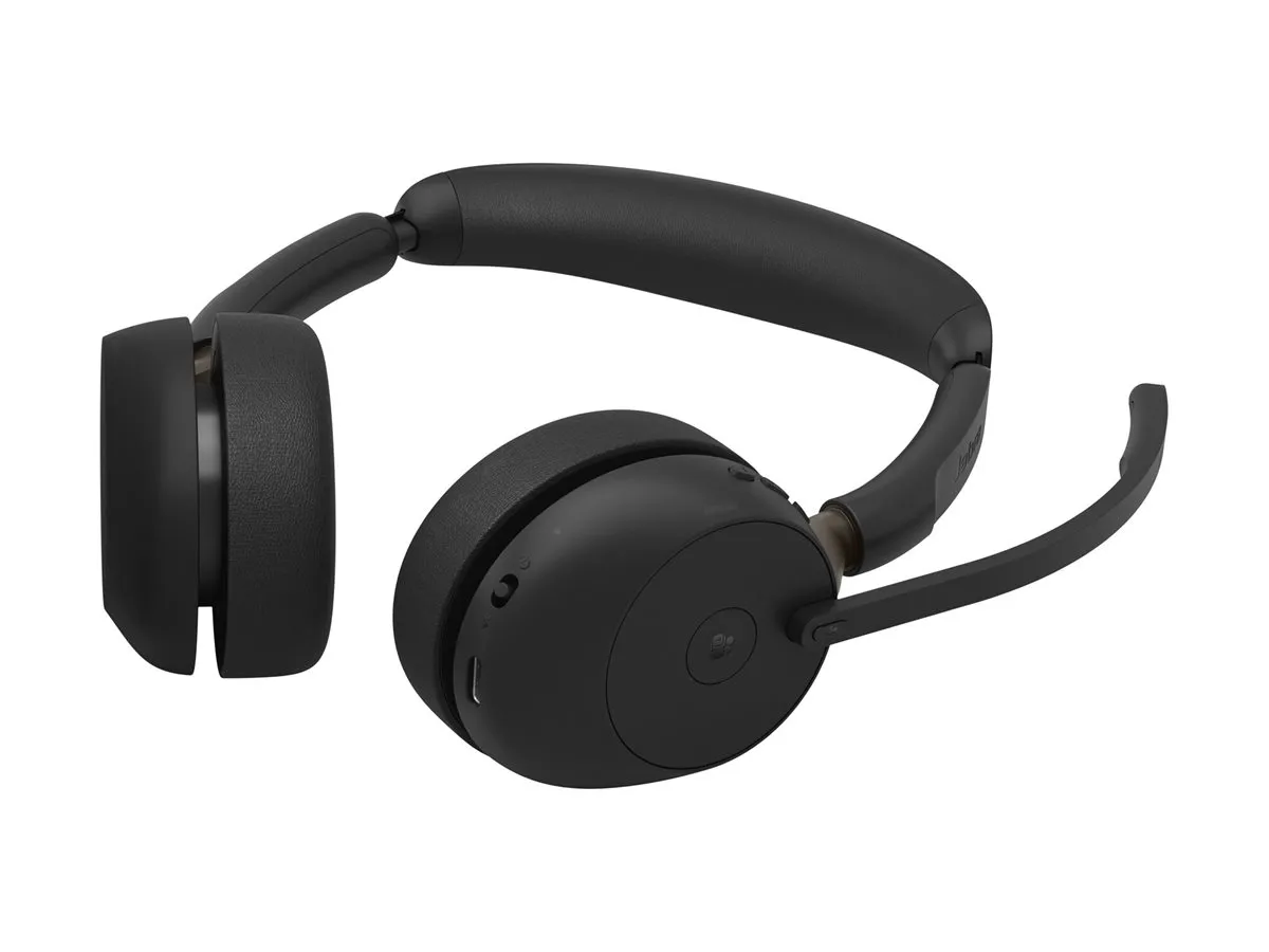 Jabra Evolve3 65 Stereo LINK 390c MS draadloze professionele headset met ANC en laadstandaard - SynFore